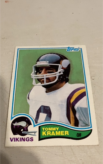 1982 Topps #394 Tommy Kramer — front