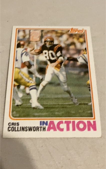 1982 Topps #45 Cris Collinsworth In Action — front