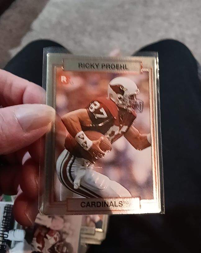 1990 Action Packed Rookie Update #52 Ricky Proehl — front