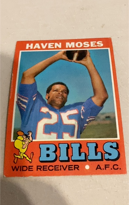 1971 Topps Football #112 Haven Moses — front