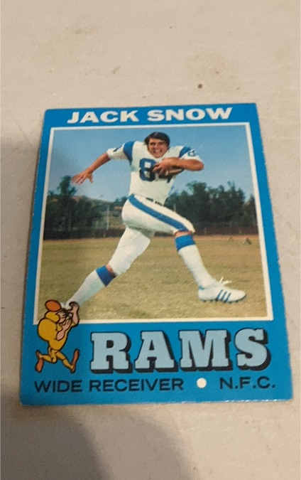 1971 Topps #44 Jack Snow — front