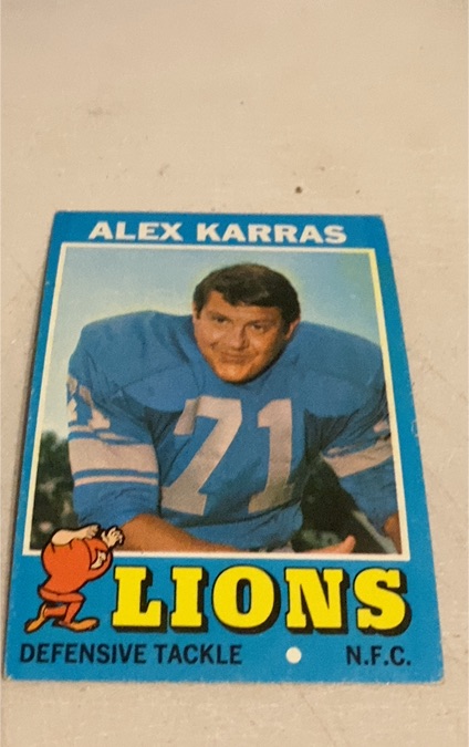 1971 Topps #41 Alex Karras — front