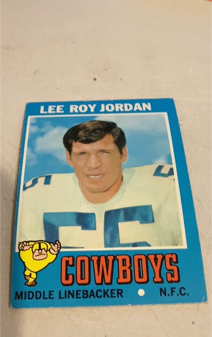 1971 Topps #31 Lee Roy Jordan Dallas Cowboys — front
