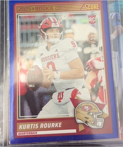 2025 Panini Score #82 Kurtis Rourke Rookie — front