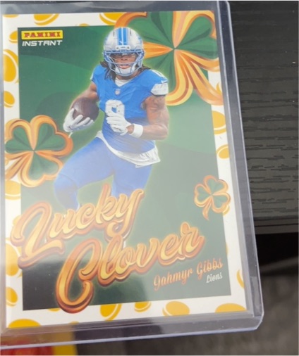 2025 Panini Instant Lucky Clover #5 Jahmyr Gibbs — front