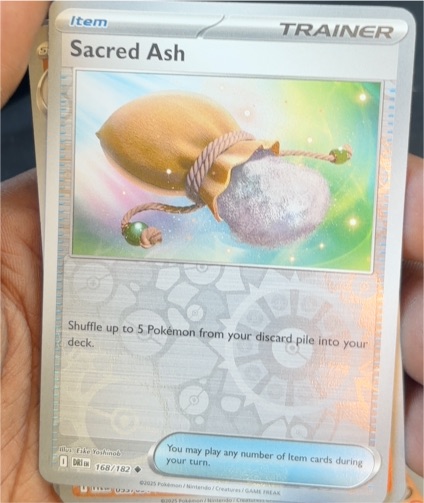 2025 Pokémon SV10: Destined Rivals #168 Sacred Ash — front