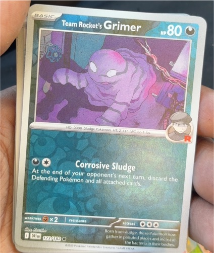 2025 Pokemon Scarlet & Violet Destined Rivals #123 Team Rocket's Grimer — front