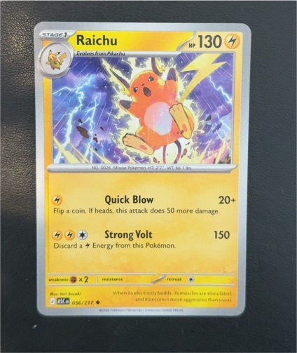 2026 Pokemon TCG Ascended Heroes #056 Raichu — front