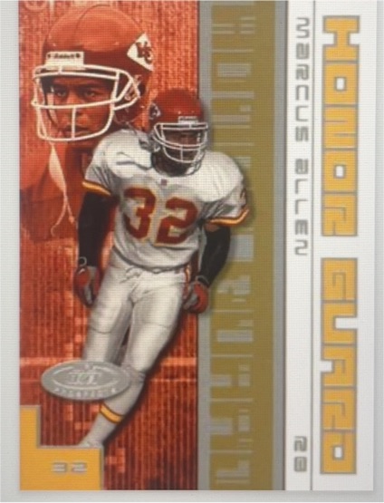 2001 Fleer Hot Prospects #2-HG Marcus Allen Honor Guard — front