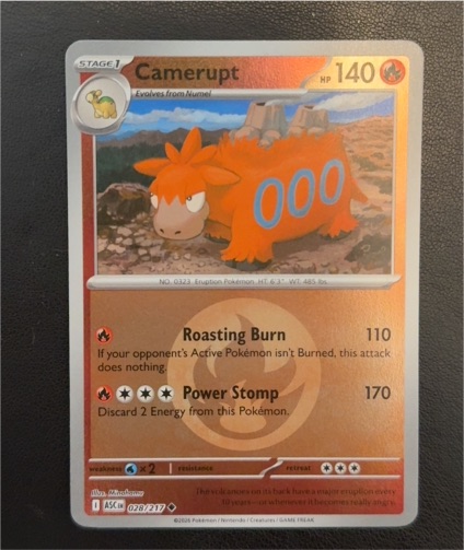 2026 Pokémon Ascended Heroes #028 Camerupt — front