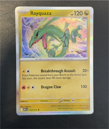 2026 Pokémon Ascended Heroes #153 Rayquaza — front