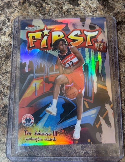 2025-26 Topps Finest #F-6 Tre Johnson III — front