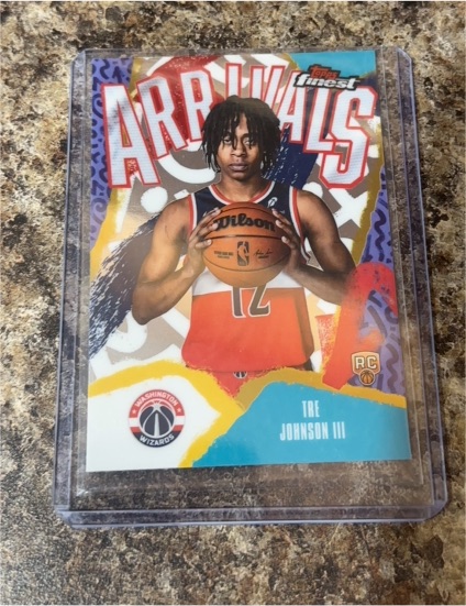 2025-26 Topps Finest #A-6 Tre Johnson III Arrivals — front