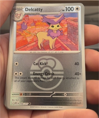 2026 Pokemon Ascended Heroes #166 Delcatty — front