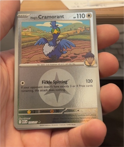 2021 Pokémon TCG Ascended Heroes #177 Hop's Cramorant — front