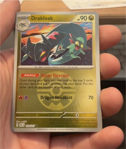2022 Pokemon ME: Ascended Heroes #159 Drakloak — front