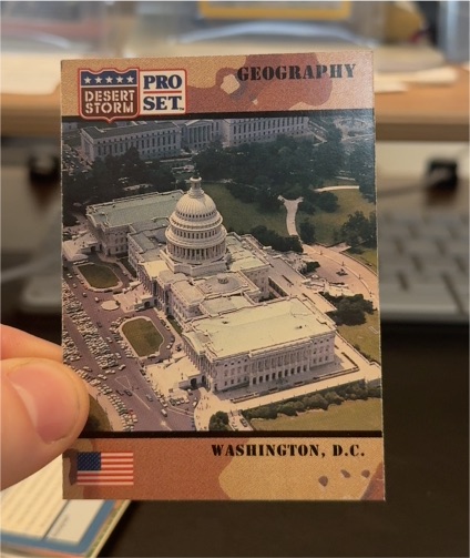 1991 Pro Set Desert Storm #64 Washington, D.C. — front