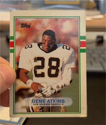 1989 Topps #161 Gene Atkins — front