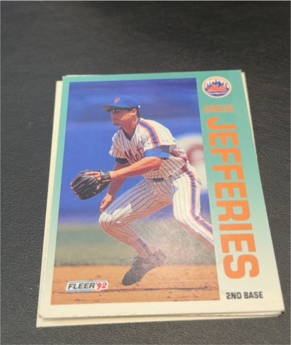 1992 Fleer #508 Gregg Jefferies New York Mets — front