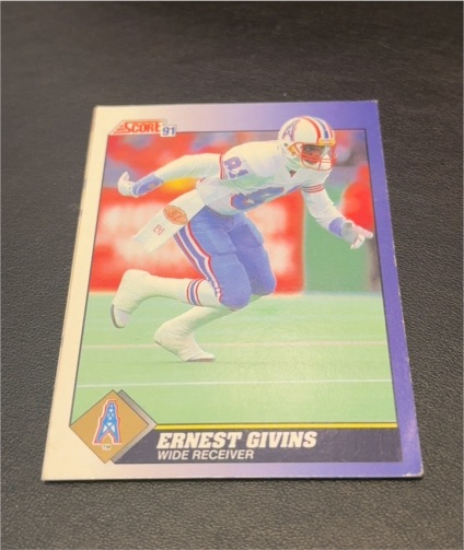 1991 Score #81 Ernest Givins — front