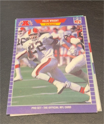 1989 Pro Set #85 Felix Wright — front
