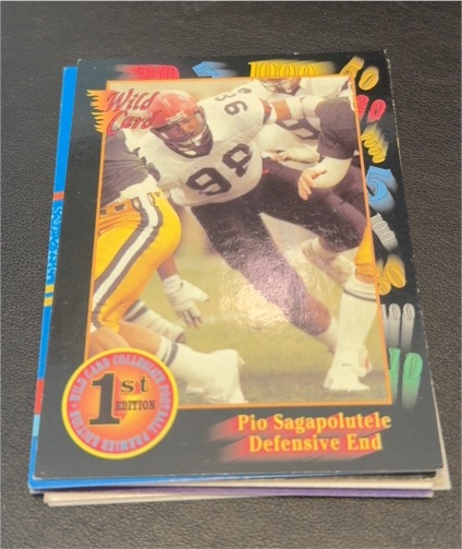 1991 Wild Card Draft #152 Pio Sagapolutele — front