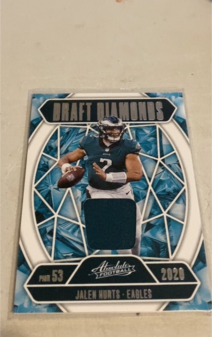 2025 Panini Absolute Draft Diamonds #DDJ-JHS Jalen Hurts — front