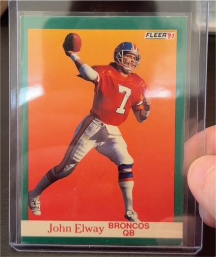 1991 Fleer #45 John Elway — front