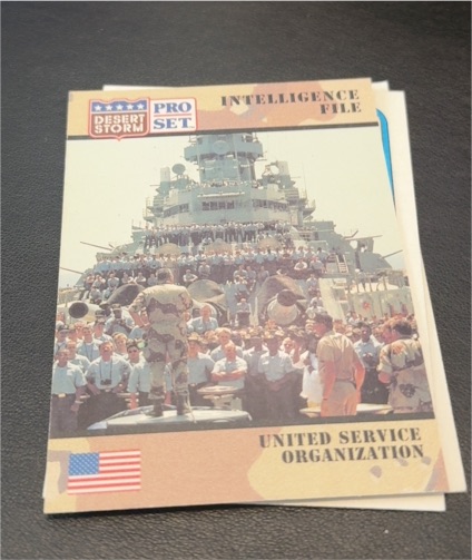 1991 Pro Set Desert Storm #150 United Service Organization — front