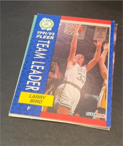 1991-92 Fleer #373 Larry Bird — front