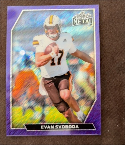 2025 Leaf Metal #60 Evan Svoboda — front