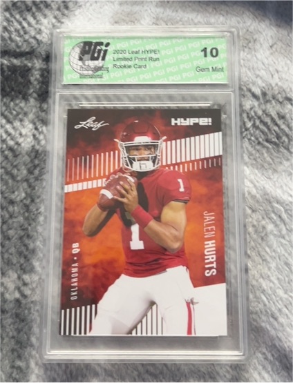 2020 Leaf HYPE! #28 Jalen Hurts — front