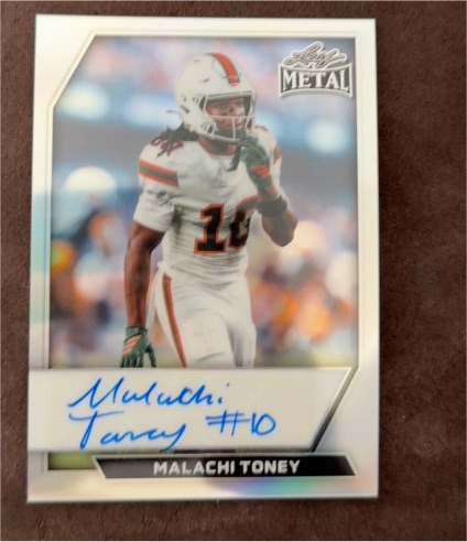 2025 Leaf Metal Malachi Toney — front