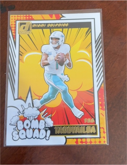 2024 Panini Donruss #19 Tua Tagovailoa Bomb Squad — front