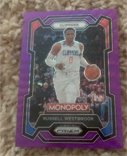 2023-24 Panini Prizm Monopoly #38 Russell Westbrook — front