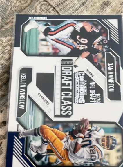 2024 Panini Contenders Historic Draft Class #3 Dan Hampton & Kellen Winslow — front