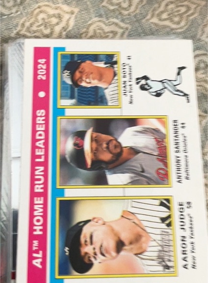 2025 Topps Heritage #194 AL Home Run Leaders Aaron Judge — front