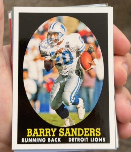 2007 Topps #20 Barry Sanders Turn Back the Clock — front