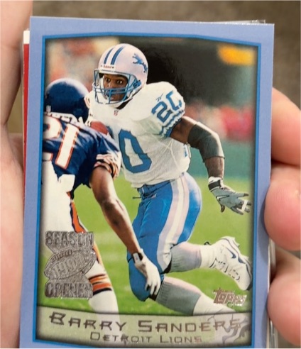 1999 Topps Season Opener #60 Barry Sanders — front