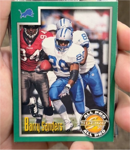 1999 Score #263 Barry Sanders — front