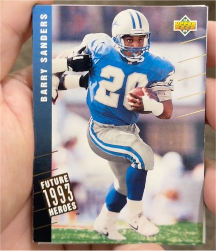 1993 Upper Deck #43 Barry Sanders Future Heroes — front