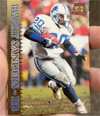 1995 Pacific #158 Barry Sanders — front