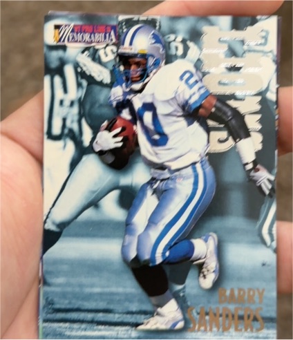 1997 Pro Line Memorabilia #MEM15 Barry Sanders — front