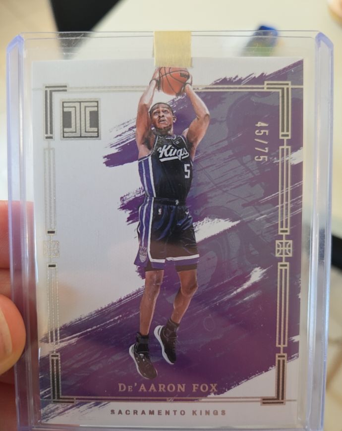 2022-23 Panini Impeccable #91 De'Aaron Fox — front