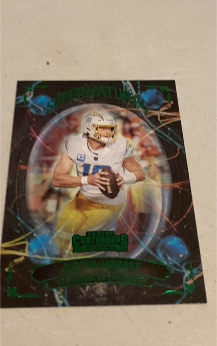 2022 Panini Contenders #SN-JHE Justin Herbert — front