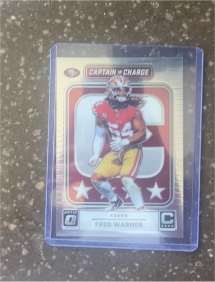 2025 Panini Donruss Optic #7 Fred Warner Captain in Charge — front