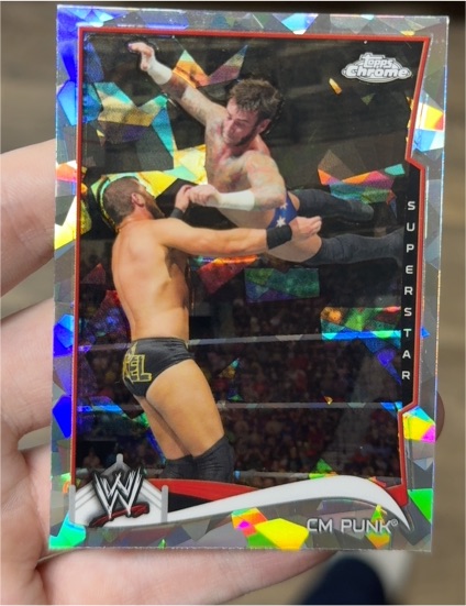 2014 Topps Chrome WWE #12 CM Punk — front