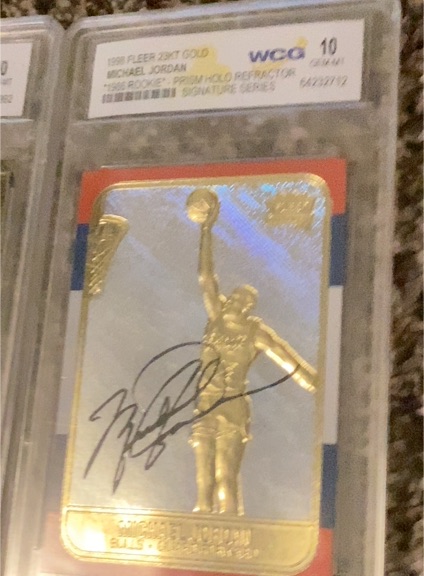 1998 Fleer 23KT Gold Michael Jordan — front