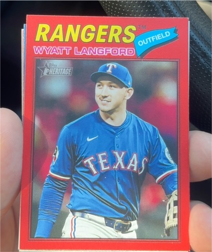 2025 Topps Heritage #29 Wyatt Langford — front