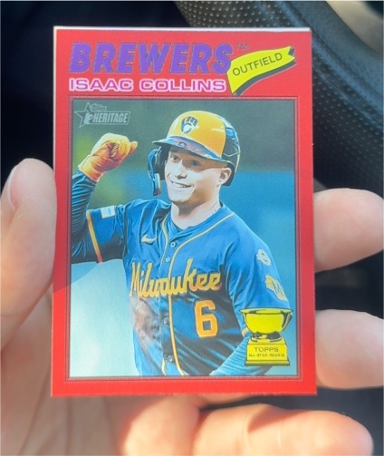 2026 Topps Heritage #102 Isaac Collins — front